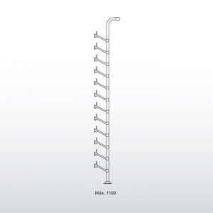 Barra Acrílica L / Con 1 codo