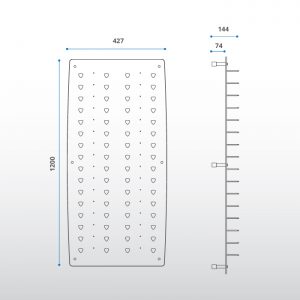 Panel Acrílico Esmerilado / 32 piezas