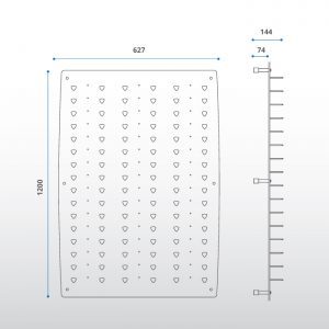 Panel Acrílico Esmerilado / 48 piezas