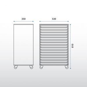 Mueble Cajonero / 15 piezas