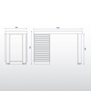 Escritorio / 12 Bandejas de 12 piezas