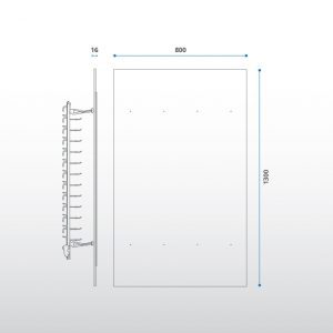 Panel MEL. BCO. 86 X 130