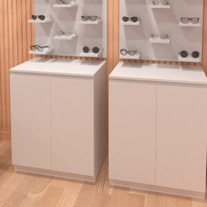 MODULO DE MELAMINA CON 2 PUERTAS