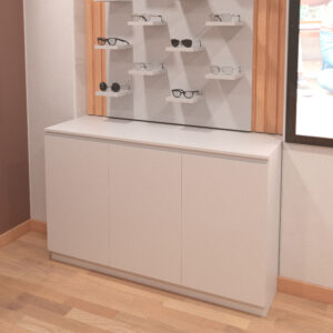 MODULO DE MELAMINA  CON 3 PUERTAS