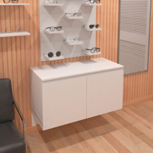 MODULO DE MELAMINA PARED CON 2 PUERTAS