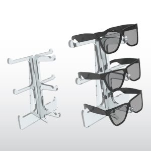 Exhibidor Cristal / 3 piezas